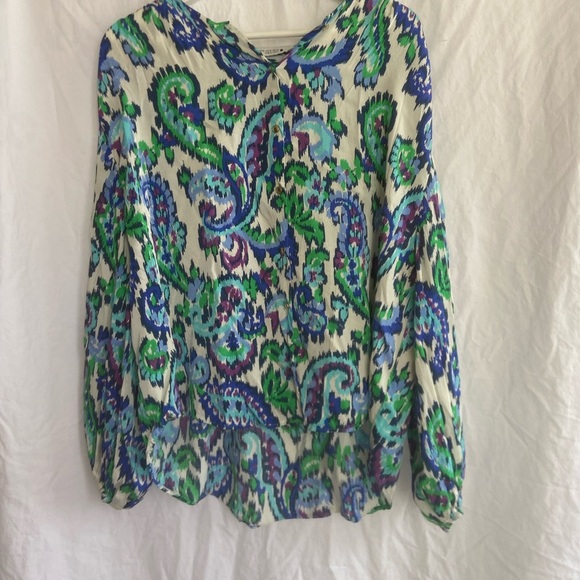 Zara Paisley Tops Boho Size XL - Picture 10 of 13